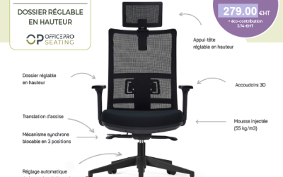 Fauteuil Ergonomique TECSY ALTO